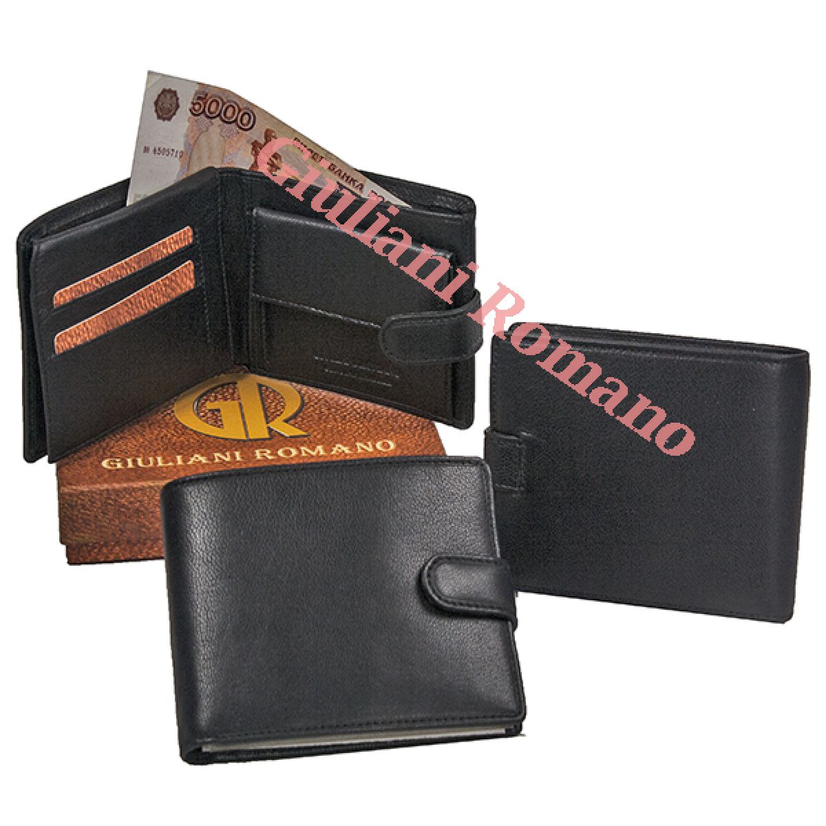 Кошелек мужской кожа N298-210716-BLACK