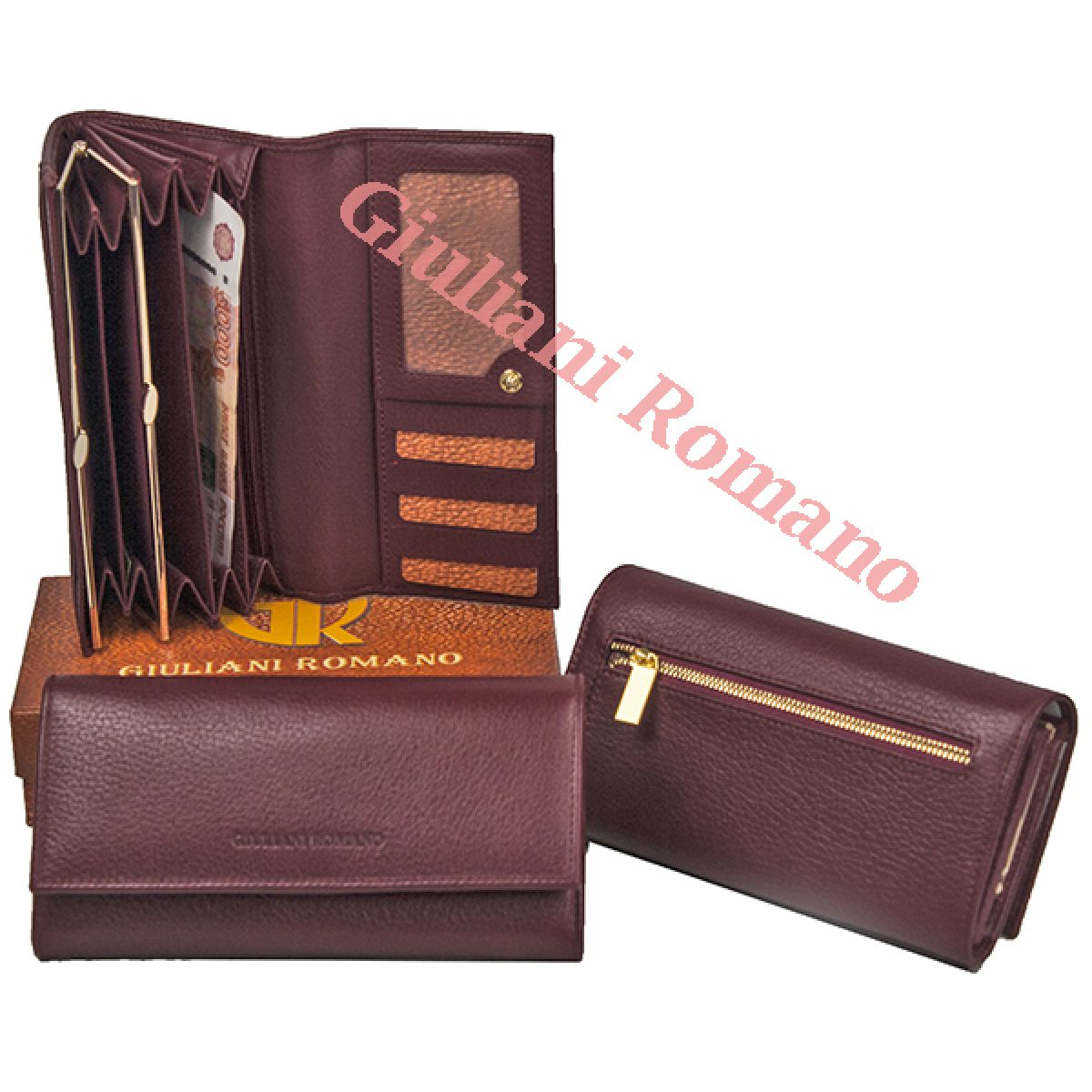 Кошелек Giuliani Romano NG17-210616-BURGUNDY