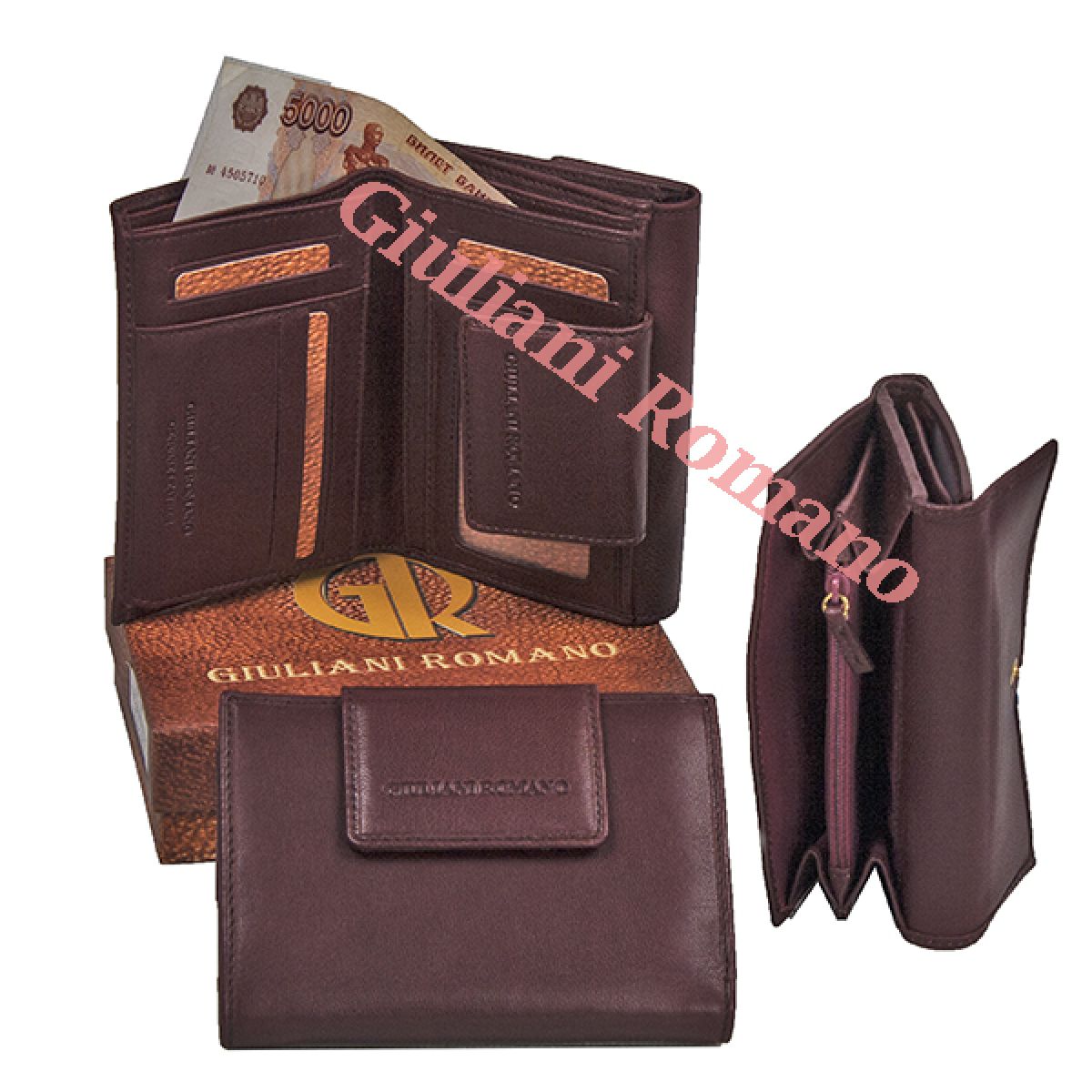 Кошелек Giuliani Romano N665-210716-BURGUNDY