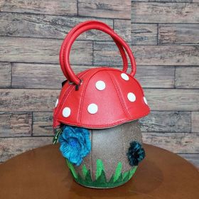 фото сумка кросс-боди декоративная giuliani donna грибы-4(красный)