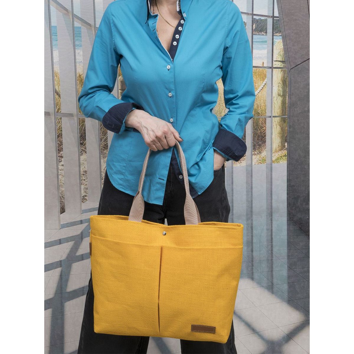 Сумка текстильная с пропиткой  женская GIULIANI donna 2208ML-22