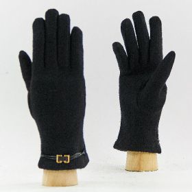 фото перчатки шерстяные 19009black 