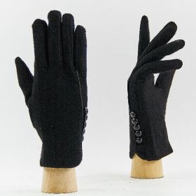 фото перчатки шерстяные 19003black 