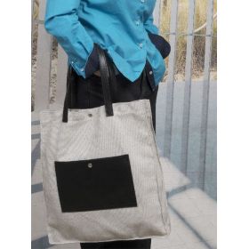 фото сумка текстильная с элементами из экокожи женская giuliani donna 2205m-2-10