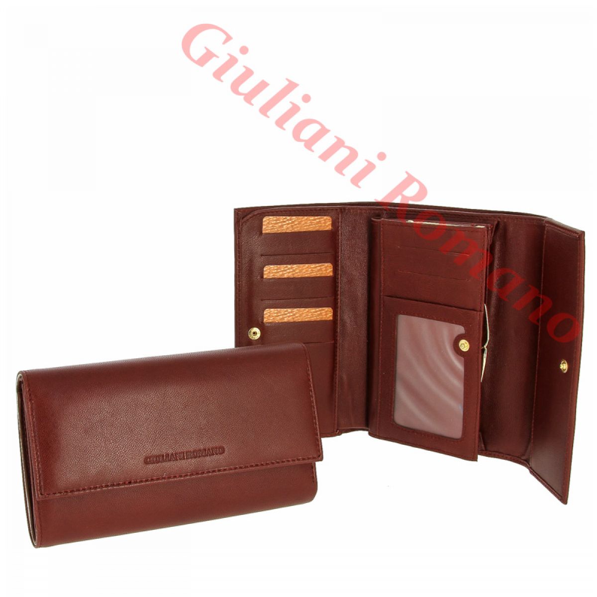 Кошелек женский кожа 230-210716-BURGUNDY