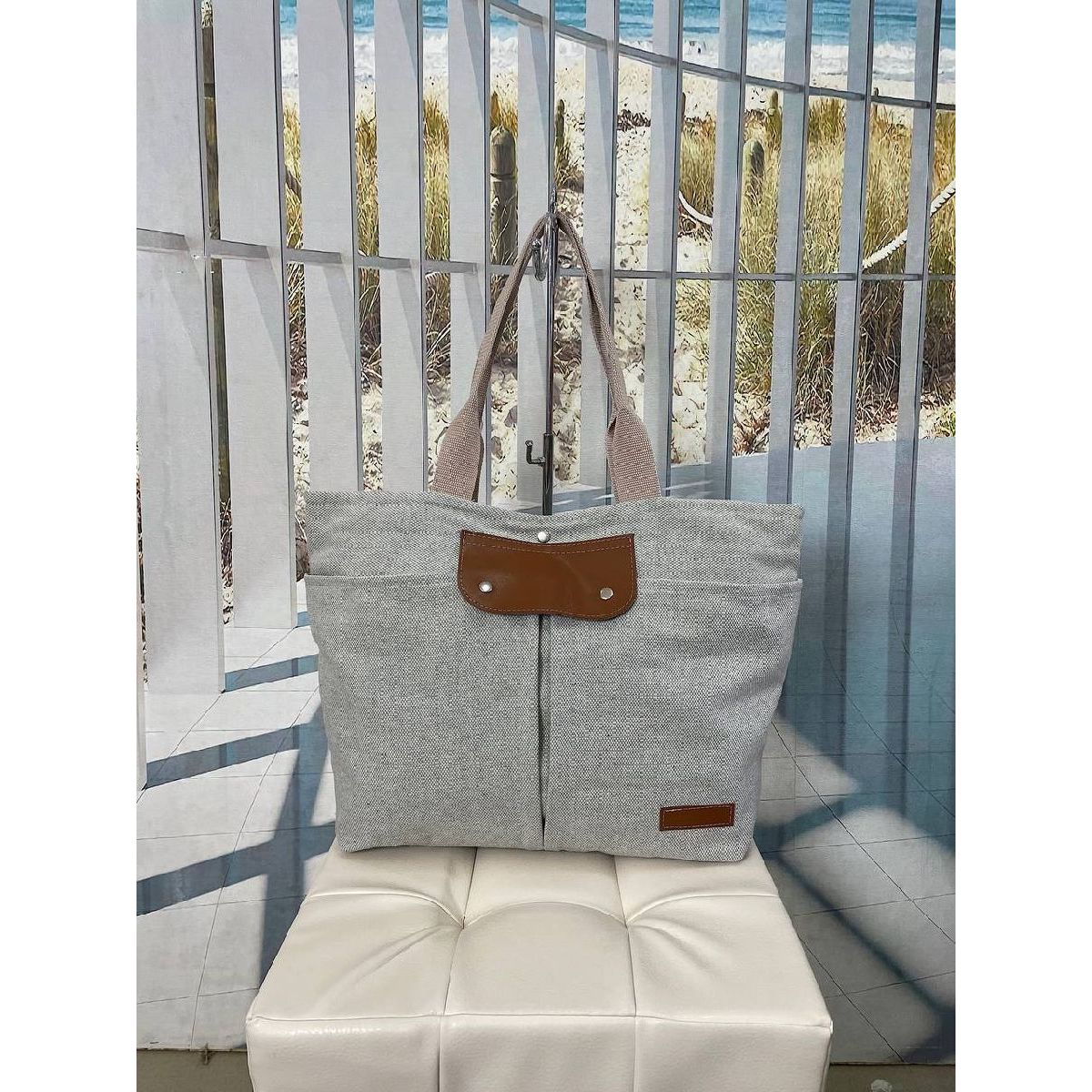Сумка текстильная с элементами из кожи женская  GIULIANI donna 2208MKR-2-9