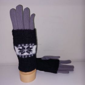 фото перчатки женские утепленные 13023-08серый