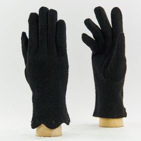фото перчатки шерстяные 19013black 