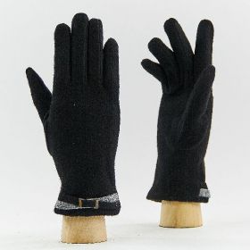 фото перчатки шерстяные 19015black 