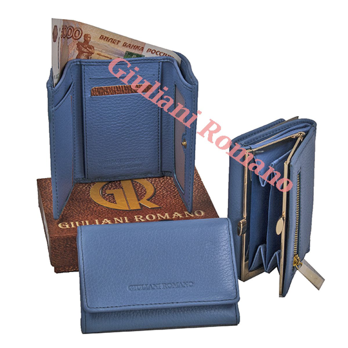 Кошелек женский кожа NP5-210616-AZZURRO
