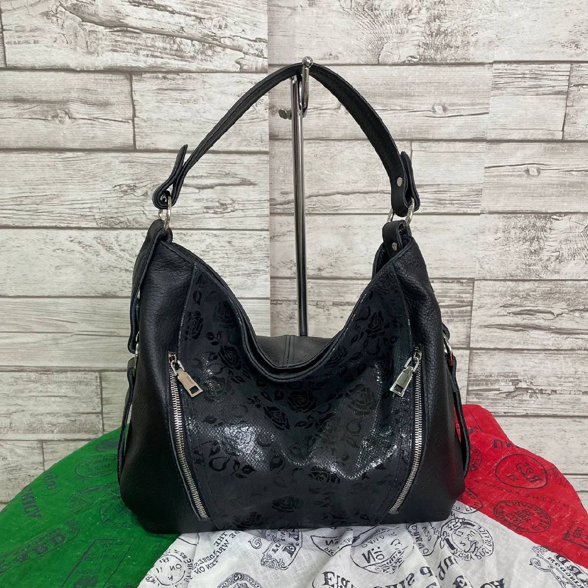 Сумка повседневная Giuliani Romano 10260-10KVL (черные розы)