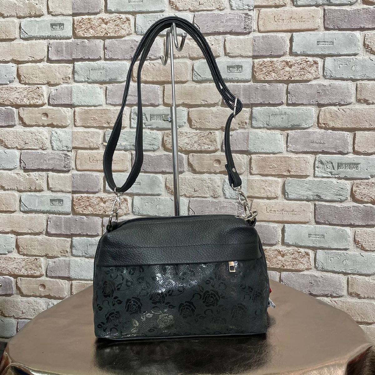 Сумка повседневная Giuliani Romano 10118-10KVL (черные розы)