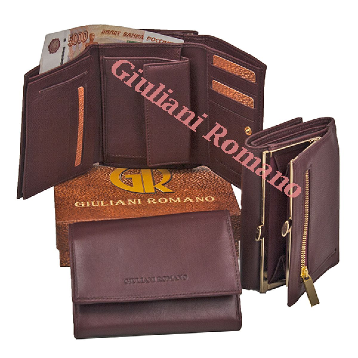 Кошелек Giuliani Romano N617-210716-BURGUNDY