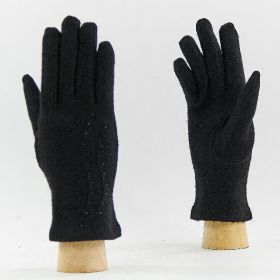 фото перчатки шерстяные 19008black 