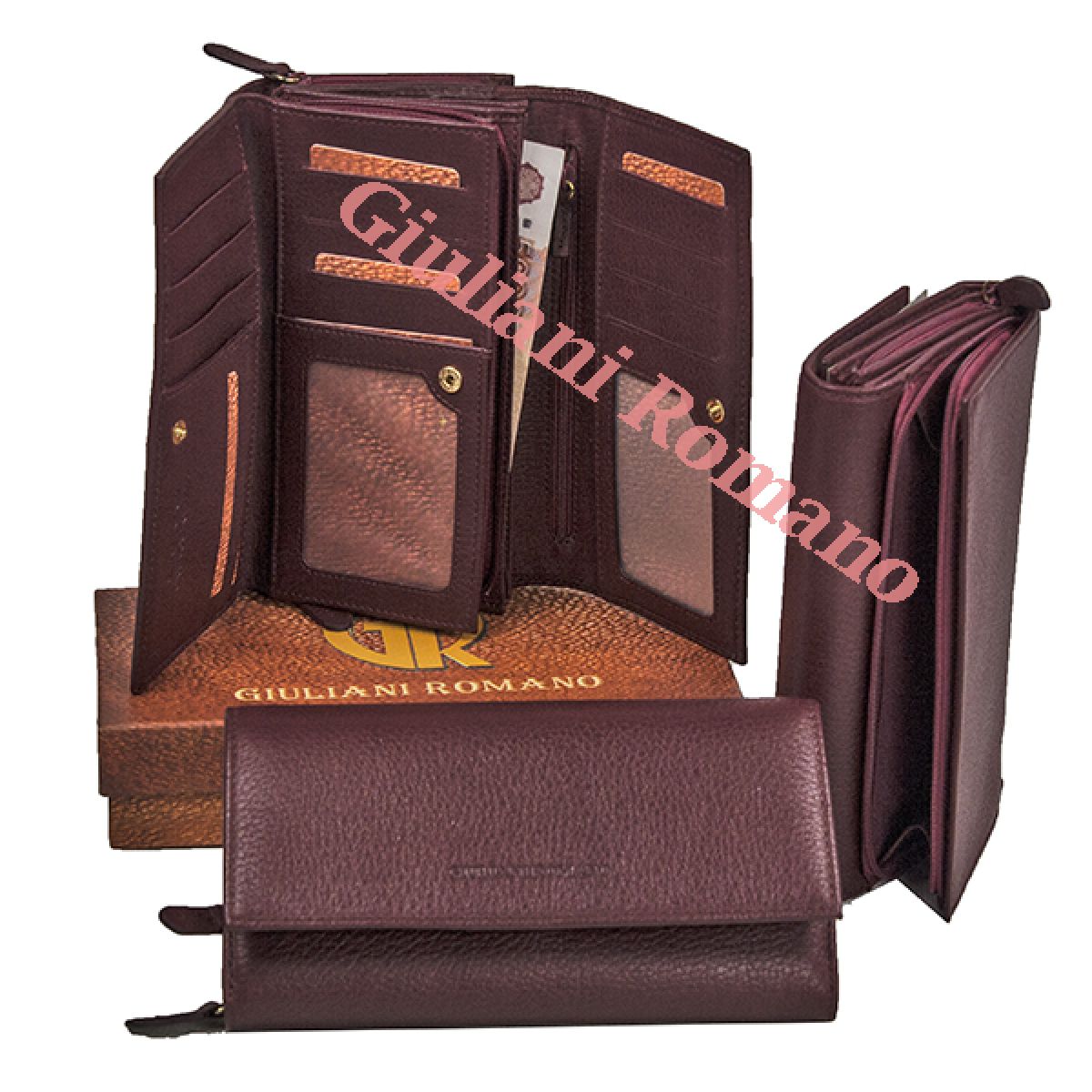 Кошелек Giuliani Romano NP012B-210616-BURGUNDY