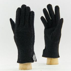 фото перчатки шерстяные 19004black 