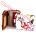 Кошелек женский кожа W235-BIANCO+FUCSIA Белый/Цветы