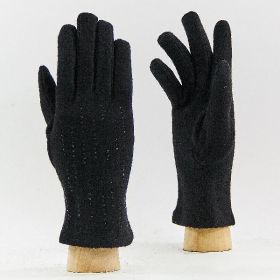 фото перчатки шерстяные 19007black 