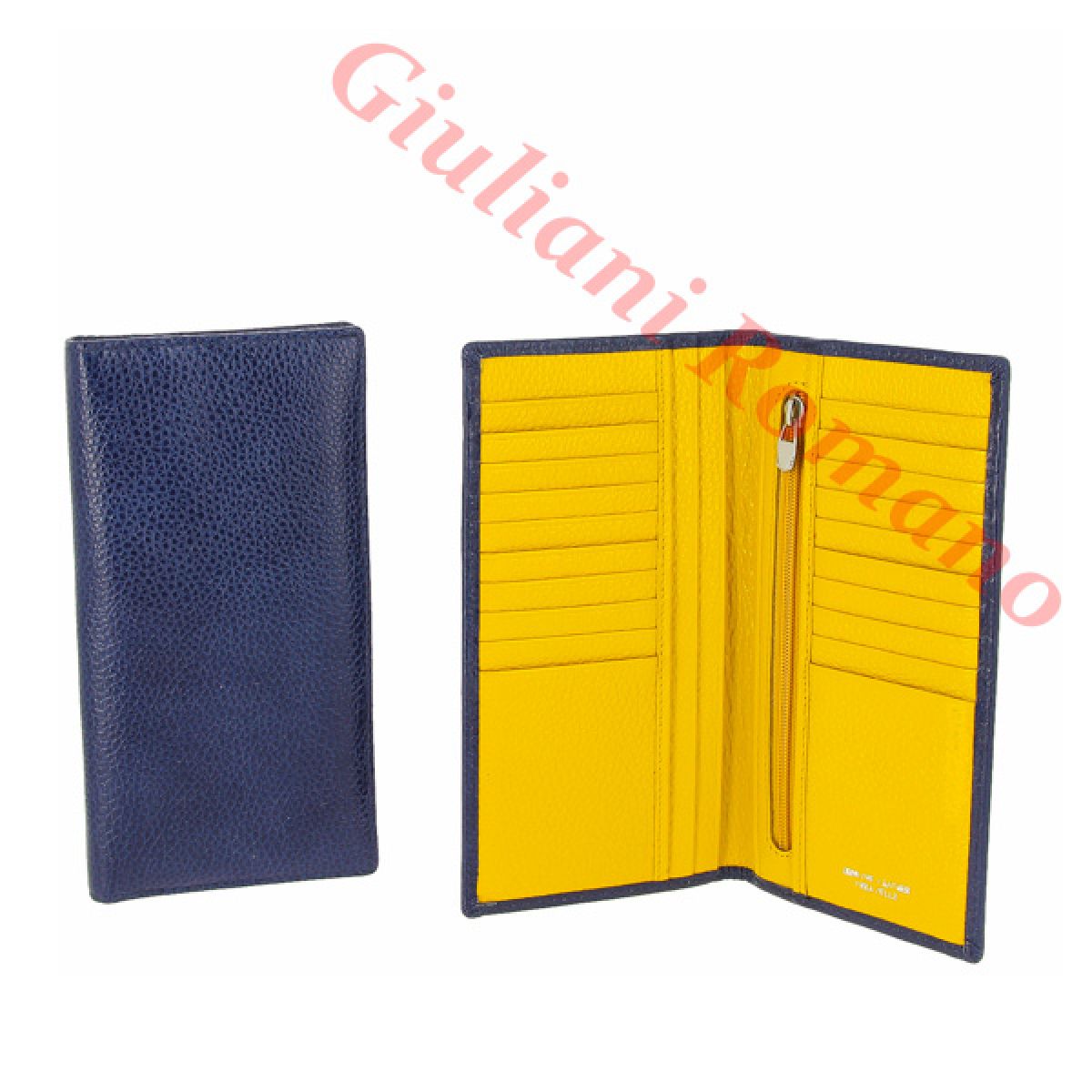 Кошелек женский кожа L580-BLU+GIALLO