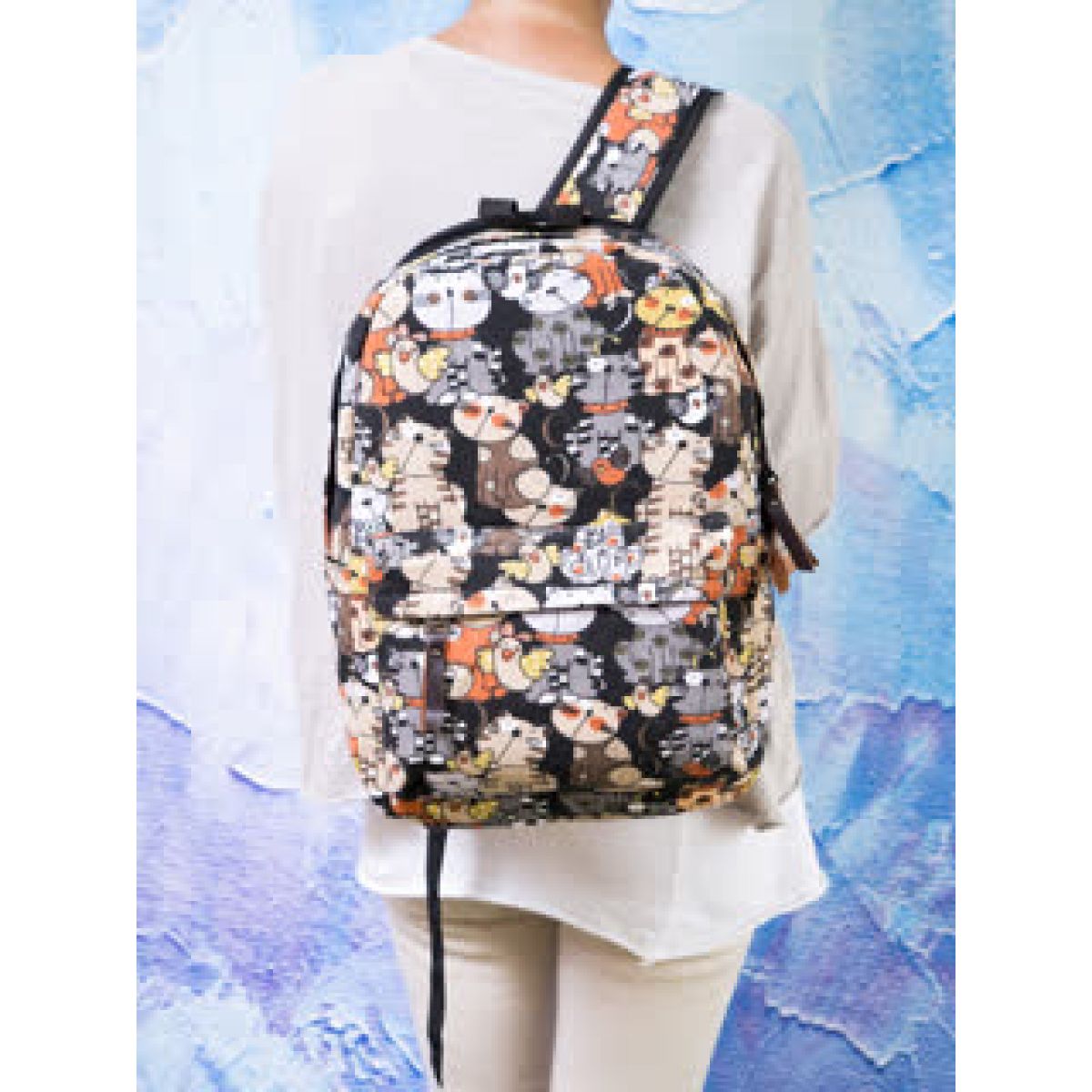 Рюкзак текстильный  GIULIANI donna 1045-10КОШКИ